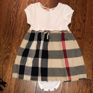 LIKE NEW! Worn Twice Burberry check Dress 18m